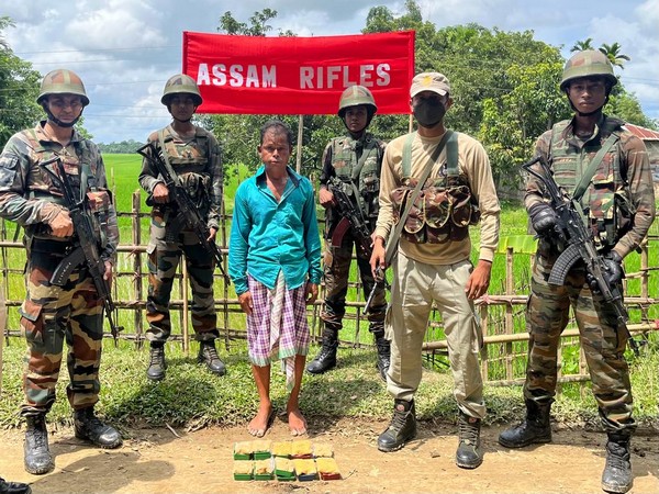 Assam Rifles apprehends one person with heroine worth Rs 1.71 cr (Photo/ ANI)