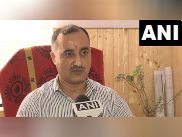 Geologist Atul Sharma, Geological Wing of Industry Department, Himachal Pradesh (Photo/ANI)