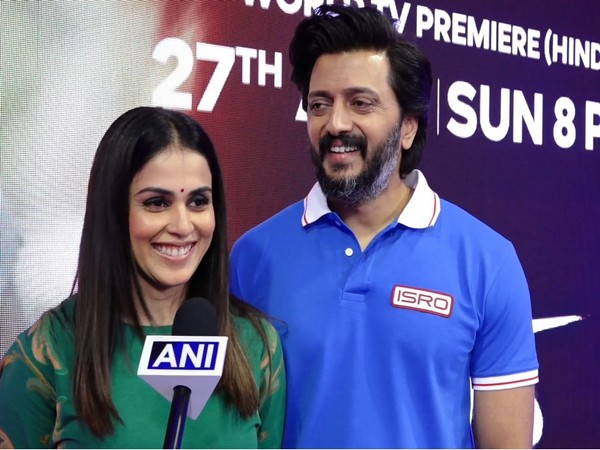 Genelia D'Souza, Riteish Deshmukh (Image source/ANI)