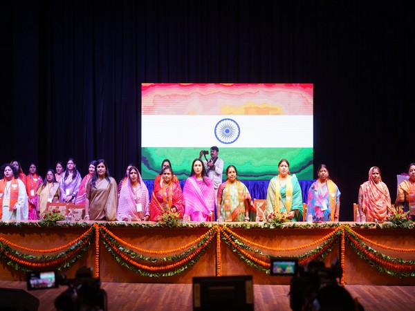 BJP MP Diya Kumari at BJP Mahila Morcha divisional conference (Photo credit/ Diya Kumari Twitter handle)