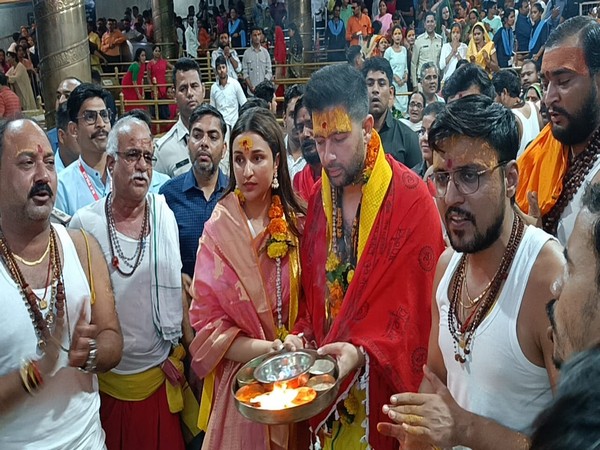 Raghav Chadha and Parineeti Chopra (Photo/ANI)