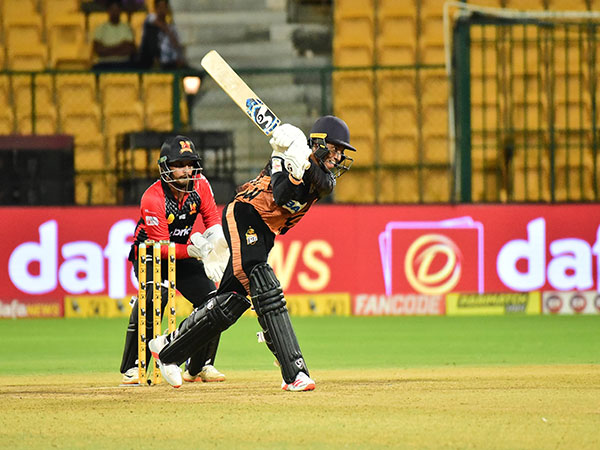 Hubli Tigers' KL Shrijith in action against Shivamogga Lions during KSCA T20 (Image: KSCA)
