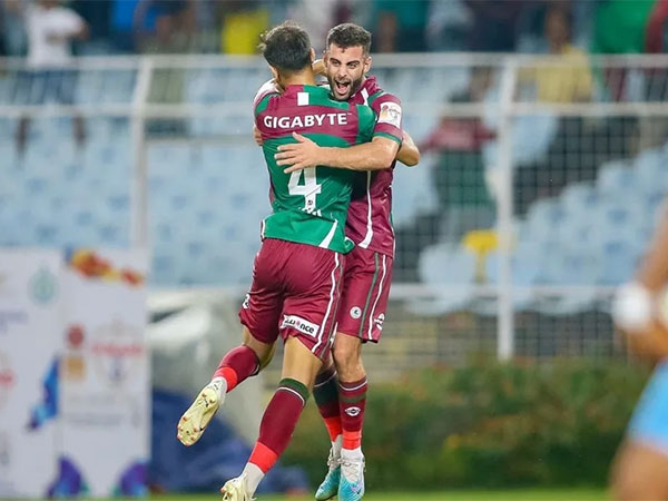 Mohun Bagan players celebrating. (Photo- ISL)