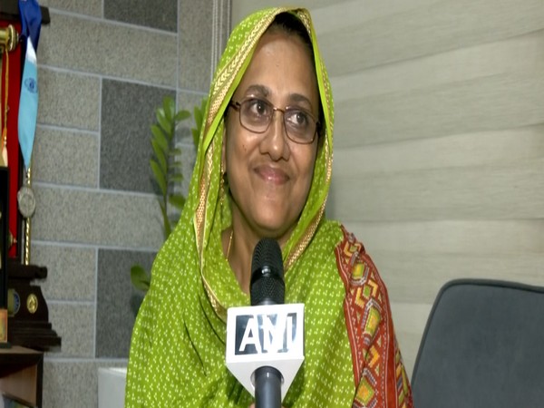 Indian Athlete Muhammed Anas's mother Sheena (Image: ANI) 