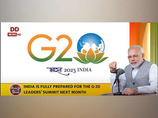 Prime Minister Narendra Modi speaking on G20 Summit in Mann ki Baat. (Photo/DD News)