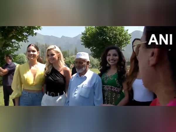 Miss World Karolina Bielawska visits Kashmir (Image source/ANI)