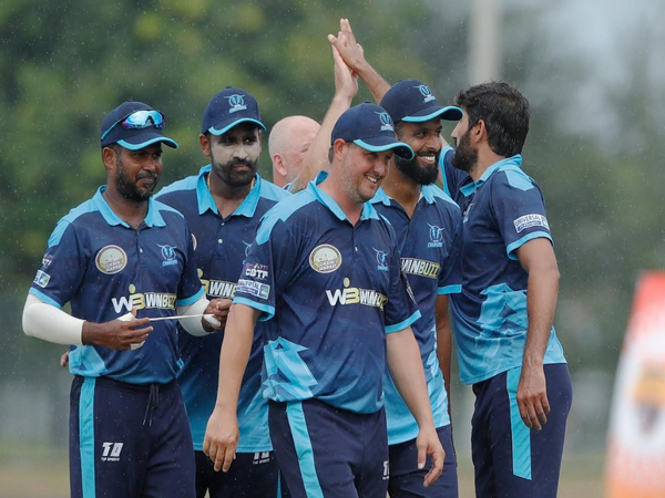 Texas Chargers celebrate after winning final of US Masters T10 League (Image: US Masters T10)