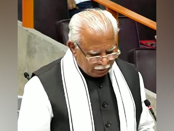 Haryana Chief Minister Manohar Lal Khattar (Photo/ANI)
