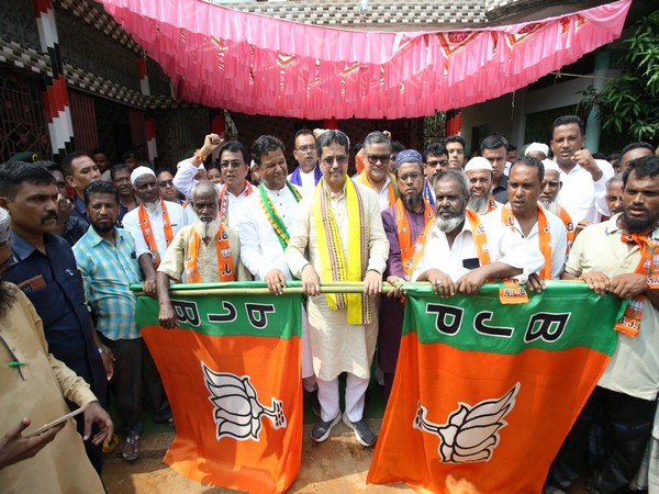 Tripura Chief Minister Manik Saha at the Padayatra (Photo credit/Manik Saha Twitter handle)