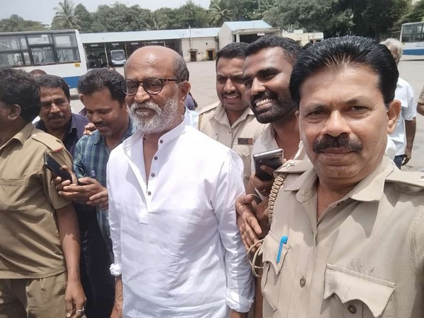 Rajinikanth at BMTC in Bengaluru (Image source: ANI) 