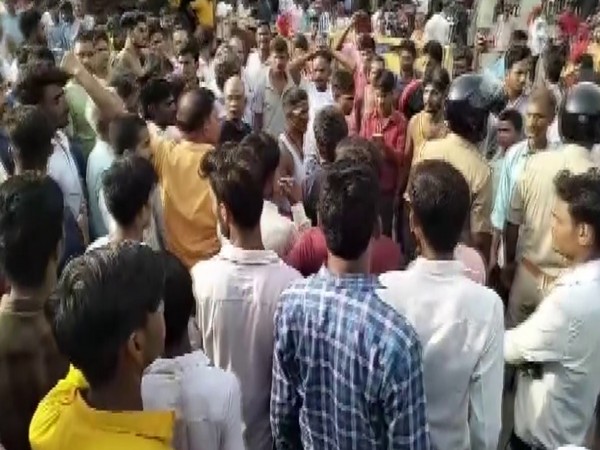 Protests erupted after the incident in Kheri, Prayagraj