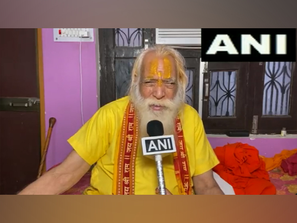 Chief priest of Ram Janmabhoomi Acharya Satyendra Das speaking to ANI. (Photo/ANI)