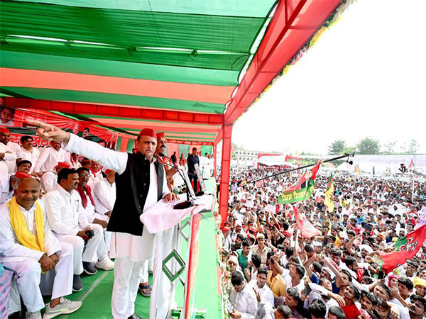 Samajwadi Party president in Ghosi constituency (Photo/X @yadavakhilesh)