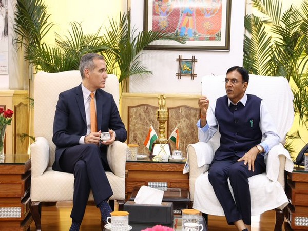 US Ambassador to India Eric Garcetti, Union Health Minister Mansukh Mandaviya (Image Credit: X/@mansukhmandviya)