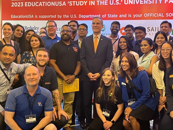 US Ambassador to India Eric Garcetti attends 2023 EducationUSA “Study in the U.S.” University Fair (Photo/ANI)