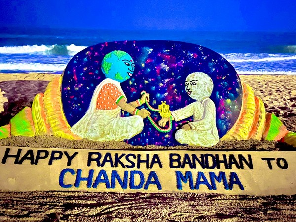  Sudarshan Pattnaik's sand art (Image source: Twitter)