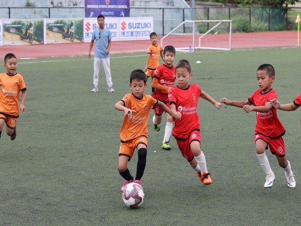 Kids playing in Young Champs Naupang League (Image: Reliance Foundation)