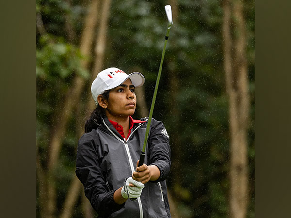 Diksha Dagar in action during Round-1 of Women’s Irish Open (Image: LET)