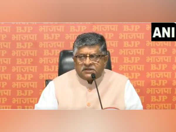 BJP leader Ravi Shankar Prasad. (Photo/ANI)