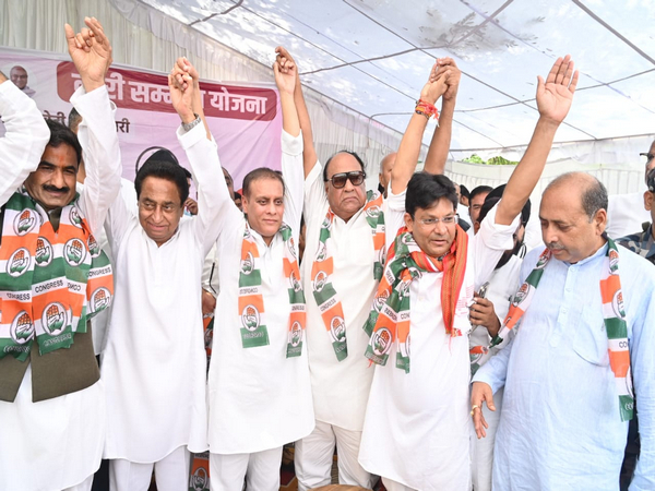Leaders joined the Congress party in presence of Kamal Nath (Photo / X)