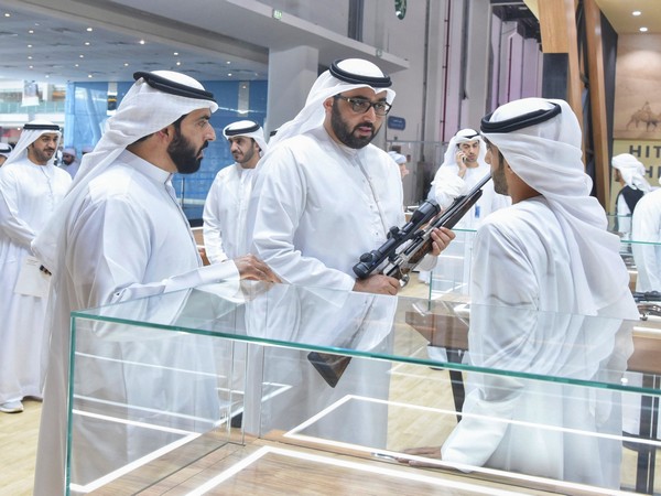 UAE: UAQ Crown prince visits 20th Abu Dhabi international hunting, equestrian exhibition (Credit:WAM)