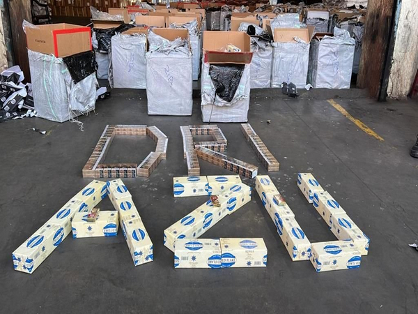 Foreign-origin cigarettes seized by DRI officials (Photo/ANI)