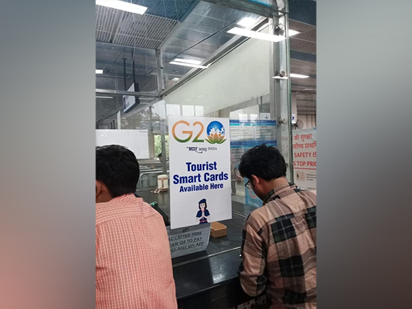 'Tourist Smart Card' counter at one of Delhi's metro station.