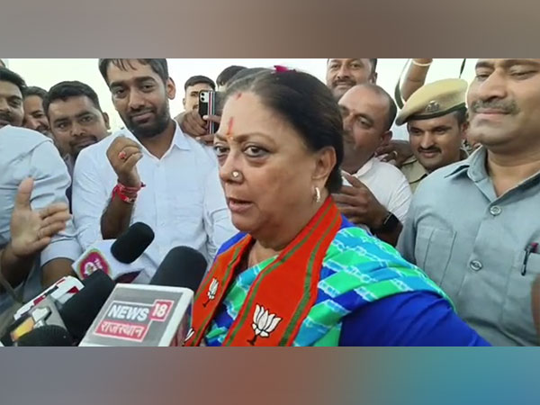 Former CM of Rajasthan Vasundhara Raje (Photo/ANI)