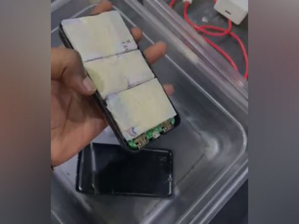Foreign currency worth over Rs 10 lakh  concealed in mobile charger and power bank (Image/ANI)