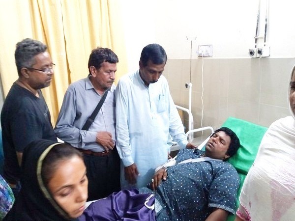 HRFP team visiting Pastor Vicky in hospital (Photo Credits: Human Rights Focus Pakistan)