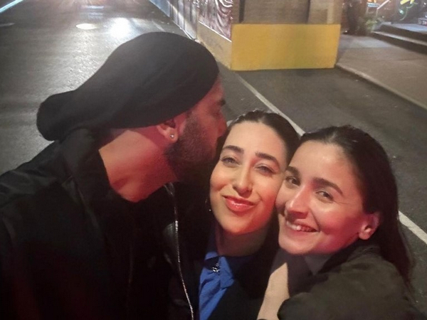 Karisma Kapoor. Ranbir Kapoor and Alia Bhatt (Image source: Instagram)