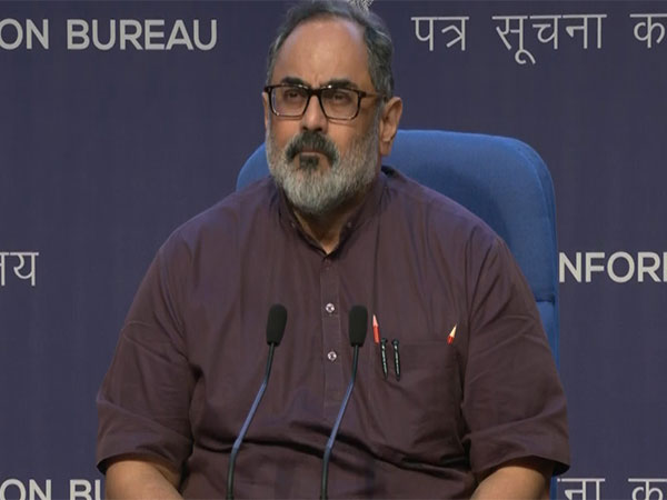Union Minister of State for Electronics and IT Rajeev Chandrasekhar (Photo/ANI)