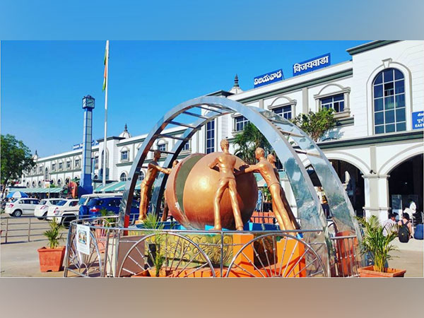 Vijayawada Railway Station bags coveted  “IGBC- Platinum Rating” (Photo/ANI)