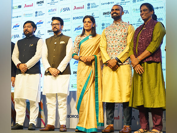 Anurag Singh Thakur, Savita Punia, PR Sreejesh and PT Usha (Photo: IOA)