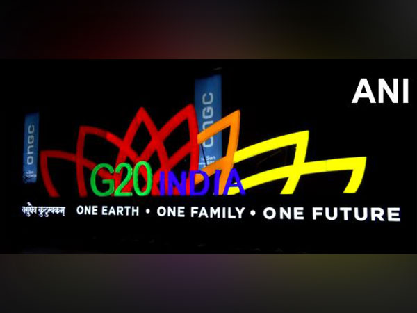 G20 theme lighted up at Dhaula Kuan (Photo/ANI)