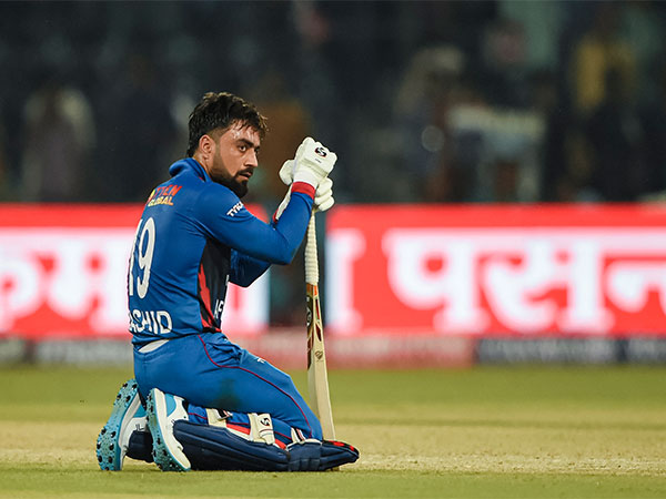 A dejected Rashid Khan after the match. (Photo- ICC Twitter) 