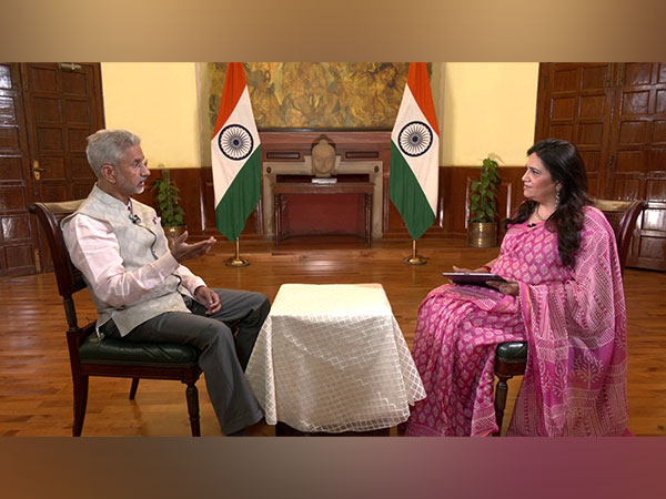 EAM Jaishankar with Smita Prakash, Editor, ANI (Photo/ANI)