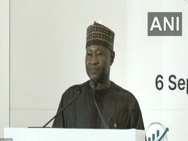 Nigerian High Commissioner to India, Ahmed Sule at Nigeria-India Presidential Roundtable and Business Conference in New Delhi (Photo/ANI)