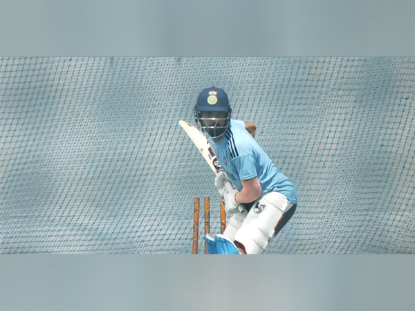 KL Rahul  practice at nets ahead of India-Pakistan match (Image: ANI)  