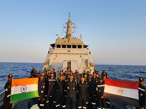 Egypt: INS Sumedha arrives at Alexandria for Exercise Bright Star-23 (Photo/ANI)