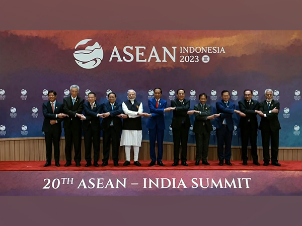 Prime Minister Narendra Modi along with other leaders pose for ASEAN family photo in Jakarta. (Photo/ANI)