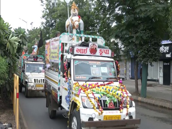 'Shobha Yatra' taken out in Rajkot, Gujarat (Photo/ANI)