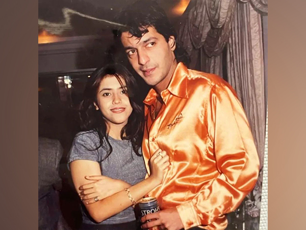 Chunky Panday with Ektaa Kapoor (Image source: Instagram)