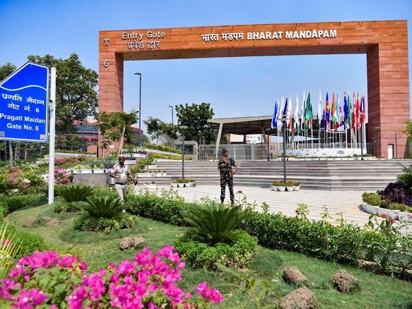 Visual from outside the Bharat Mandapam (Photo/ANI)