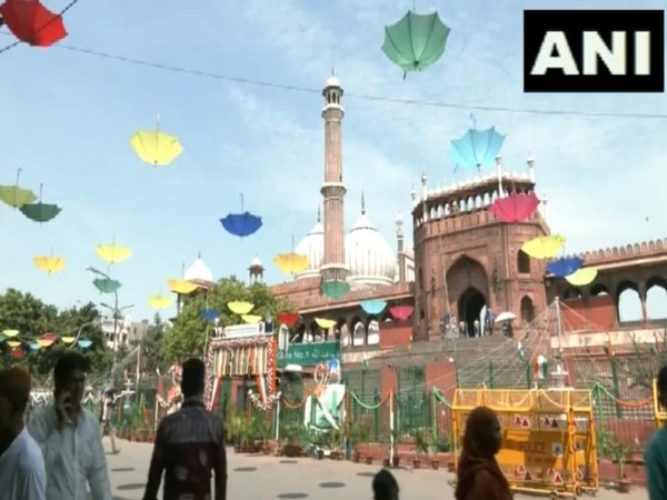 Jama Masjid area decorated ahead of G20 Summit. (Photo/ANI)