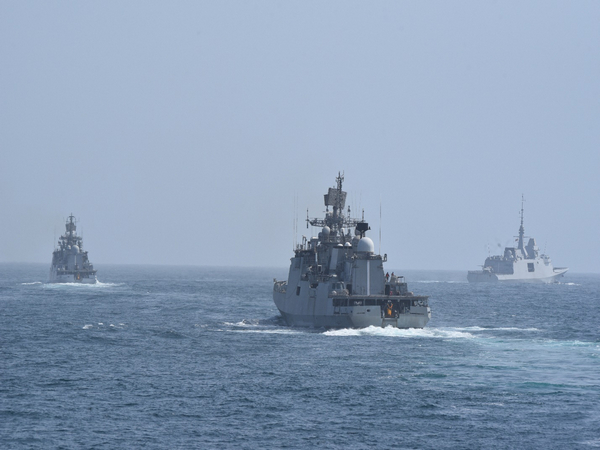 Phase II of the 21st edition of Exercise Varuna underway in Arabian Sea (Photo/ANI)