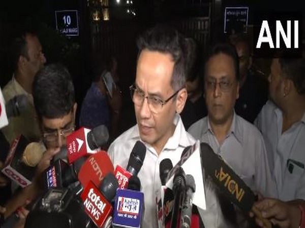 Congress MP Gaurav Gogoi after attending INDIA alliance Floor Leaders meeting (File photo/ANI)