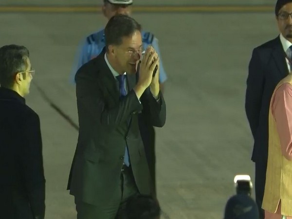 .Netherlands PM Mark Rutte arrives in India for G20 Summit (Photo/ANI)