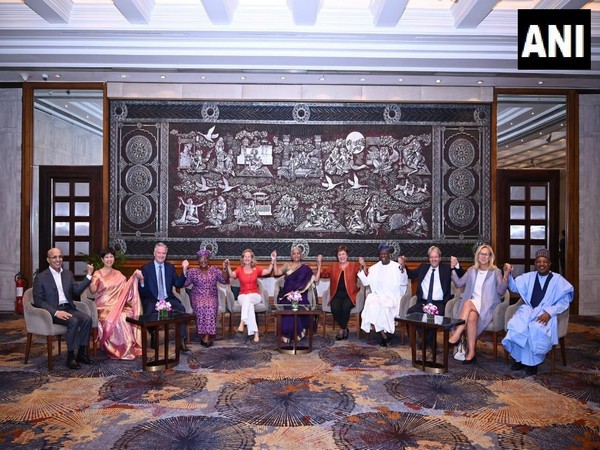 Nirmala Sitharaman along with G20 Finance Ministers in Delhi. (Photo: X//@nsitharamanoffc)