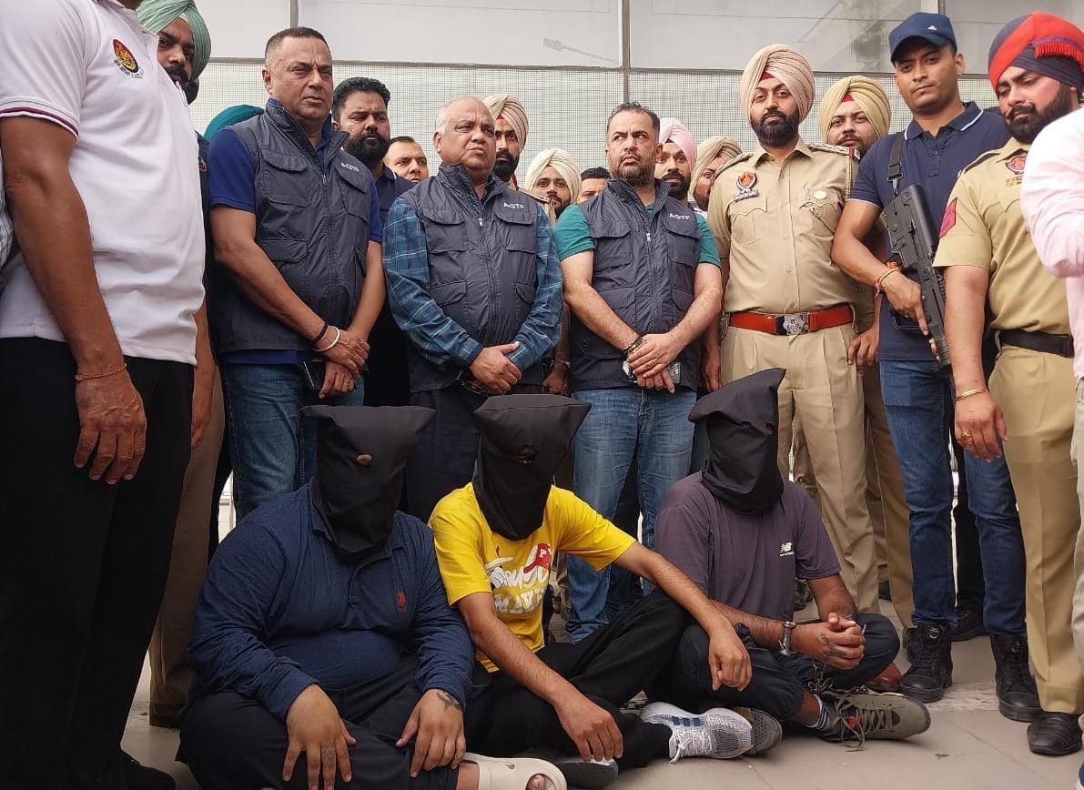 Punjab Police arrest three shooters of gangster Sonu Khatri (Photo/ANI)